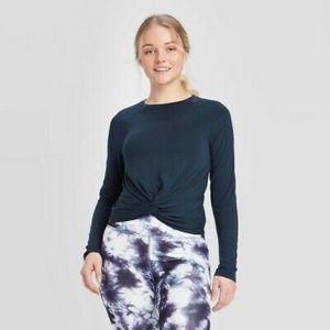 Joy Lab Twist-Front Long Sleeve WorkoutTop